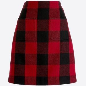 J.Crew Factory | Wool Mini skirt in Harvest Plaid